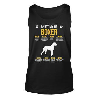 Anatomy Of Boxer Dog Lover Tank Top | Mazezy