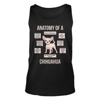 Anatomy Of A Chihuahua Puppy Owner Lover Gif Tank Top | Mazezy