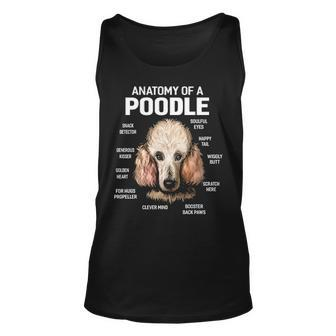 Anatomy Of A Poodle Dog Tank Top | Mazezy