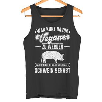 Antiegan Pig Hadegan Antiegan Slogan Tank Top - Geschenkecke