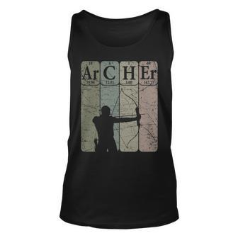 Archer Periodic Table Elements Bow Hunting Archery Vintage Tank Top | Mazezy