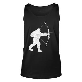 Archery Bowman Archer Bowhunter Arrow Bow Bigfoot Legend Tank Top | Mazezy
