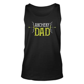 Archery Dad Proud Archer Parent Bow & Arrow Sport Tank Top | Mazezy