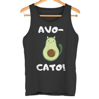 Avo-Cato Cat Avocado Meow Cat Tank Top - Seseable