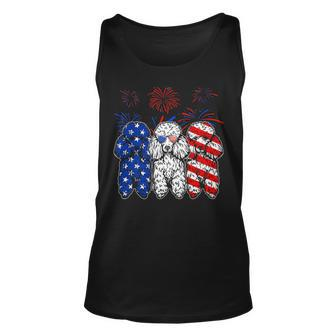 Awesome Poodle Dog American Flag 4Th Of July Tank Top | Mazezy