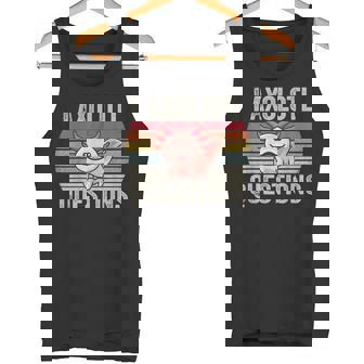 I Axolotl Preguntas Retroinatge Divertido Lindo Axolotl Camiseta sin mangas - Regaloses