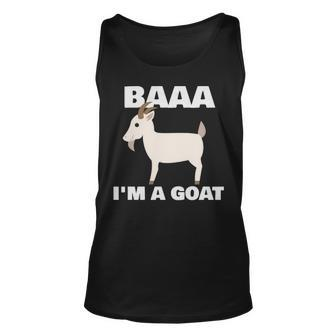 Baa I'm A Goat Costume Animal Goat Tank Top | Mazezy