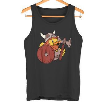 Badeente Wikinger Ente Lustige Gummiente Liebhaber Tank Top - Geschenkecke