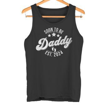 Bald Zu Sein Papa Est 2024 Befördert Zu Papa Zukunft Neueater Tank Top - Geschenkecke