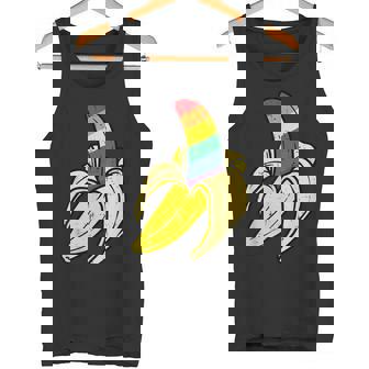 Bandera Arco Iris Banano Orgullo Gay Aliado Lgbtq Hombres Cachorro Camiseta sin mangas - Regaloses