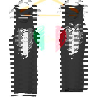 Bandera Italiana Con Diseño De Corazón Con Texto En Inglés Proud To Be Italian I Love Ital Camiseta sin mangas - Regaloses