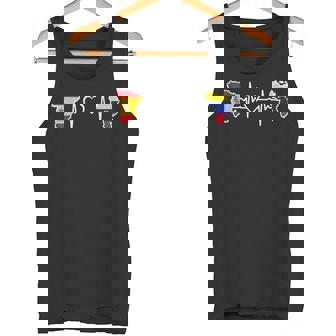 Banderaenezolana España -Enezuela España Heartbeat Camiseta sin mangas - Regaloses