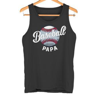 Baseball Papa Baseball Spieler Lustig Baseball Familie Retro Tank Top - Geschenkecke