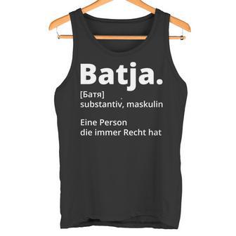 Batja Papaateratertag Russland Russisch Russe Tank Top - Seseable