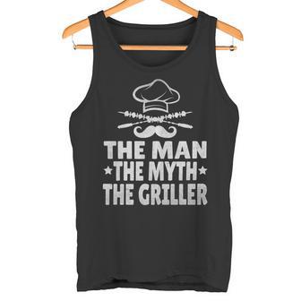 Bbq Der Mann Der Mythos Der Griller Lustiger Papaatertag Tank Top - Geschenkecke