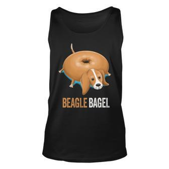 Beagle Dog Bagel Bread Pun Animals Tank Top | Mazezy