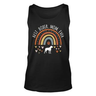 Best Boxer Mom Ever Rainbow For Boxer Dog Lover Mama Tank Top | Mazezy