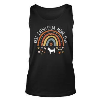 Best Chihuahua Mom Ever Rainbow Chi Chi Lover Dog Mama Tank Top | Mazezy