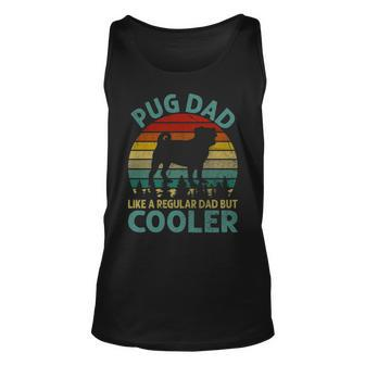 Best Pug Cooler Dad Ever Dog Animal Lovers Walker Cute Tank Top | Mazezy AU