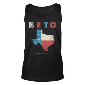 Beto For Texas Senate Election Vintage Map Long T Tank Top | Mazezy