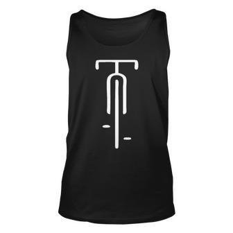 Bike Logo Minimal Retro Cycling And Bicycle Lovers Tank Top | Mazezy