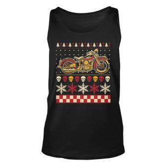Biker Motorcycle Rider Style Ugly Sweater Tank Top | Mazezy