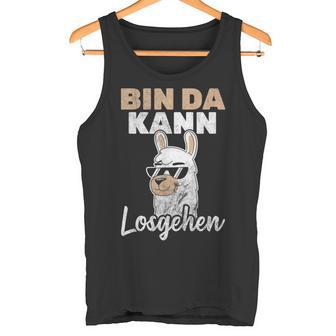 Bin Da Kann Losgehen Lama Alpaca Tank Top - Geschenkecke