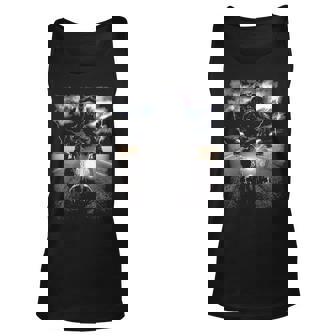 Black Labrador Cruising Motorcycle In Highway Dog Tank Top | Mazezy