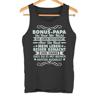 Bonus Papa Stepfather Leben Besser Gemacht Father's Day Tank Top - Geschenkecke