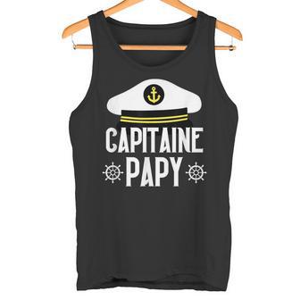 Boot Geschenk Humor Kapitän Opa Segelboot Papa Papi Meer Tank Top - Geschenkecke