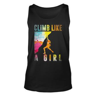 Bouldering Rock Climber Women Girls Kids Rock Climbing Tank Top | Mazezy