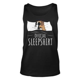 Boxer Dog Official Sleep T Tank Top | Mazezy