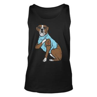 Boxer I Love Mom Cute Animal Pet Dog Lover Girls Tank Top | Mazezy