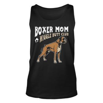 Boxer Mom Wiggle Butt Club Boxer Dog Tank Top | Mazezy