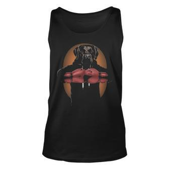 Boxing Brown Labrador Dog Martial Arts Warrior Tank Top | Mazezy