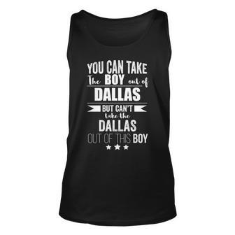 Can Take The Boy Out Of Dallas Pride Texas Tank Top | Mazezy