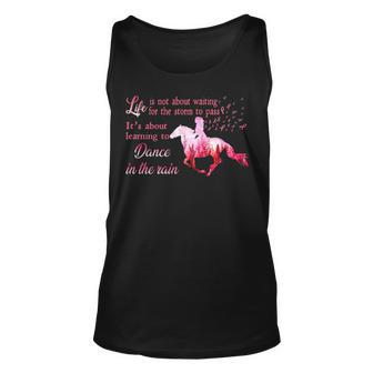 Breast Cancer Awareness Horse Ribbon Pink Tank Top | Mazezy
