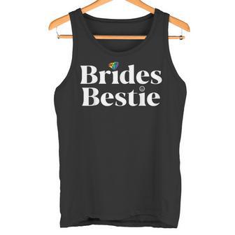 Bride Bestie Lesbischer Junggesellinnenabschied Pride Trauzeugin Tank Top - Geschenkecke