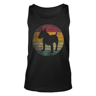 Bull Terrier Dog Vintage Distressed Retro Style Silhouette Tank Top | Mazezy