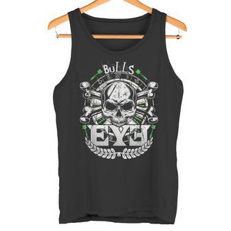 Bulls Eye & Skull Retro Dartboard 180 Dart Tank Top - Geschenkecke