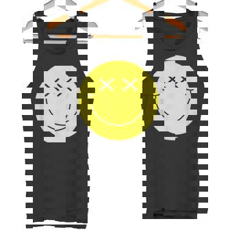 Camisa De Cara Sonriente Amarilla Con Ojos En X Y Cara Sonriente Camiseta sin mangas - Regaloses