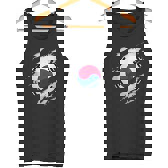 Camisas De Corea Del Sur Orgullosas Bandera De Corea Del Sur Desgarrada Camiseta sin mangas - Regaloses