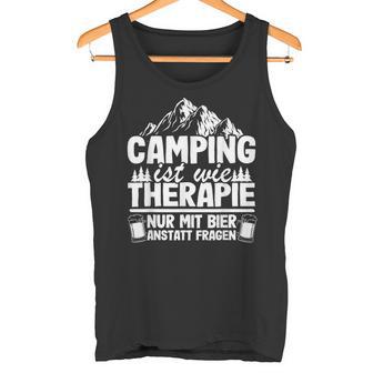 Camping Bier Spruch Wohnwagen Papa Opa Hobbycamper Camper Tank Top - Geschenkecke