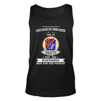 Carrier Airborne Early Warning Squadron 33 Vaw 33 Caraewron Tank Top | Mazezy