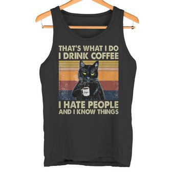 Cat Das Mache Ich Trinke Kaffee Tank Top - Geschenkecke