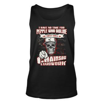 Chainsaw And Hard Work Logger Tank Top | Mazezy