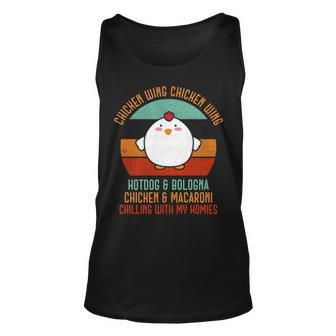Chicken Wing Chicken Wing Song Lyric Hot Dog Bologna T Tank Top | Mazezy AU