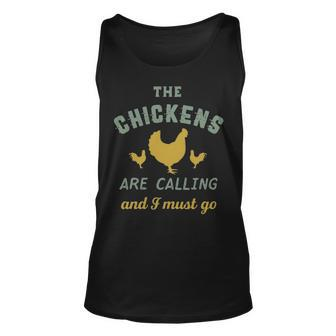 The Chickens Are Calling Vintage Country Farmer Tank Top | Mazezy