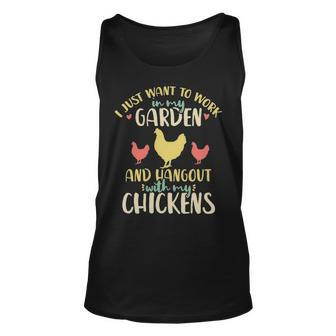 Chickens Garden Gardening Chicken Lover Hen Tank Top | Mazezy