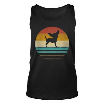 Chihuahua Dog Retro Vintage 60S 70S Silhouette Breed Tank Top | Mazezy DE